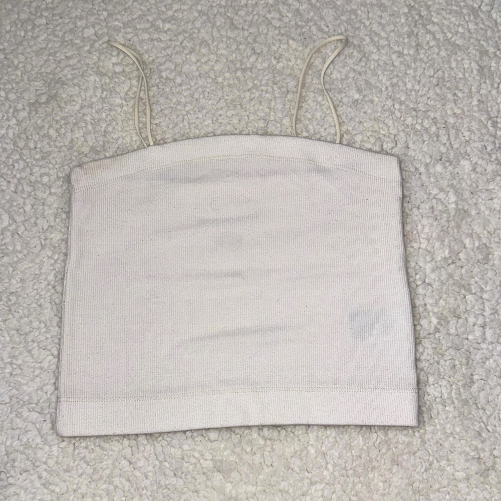 American Eagle white tank